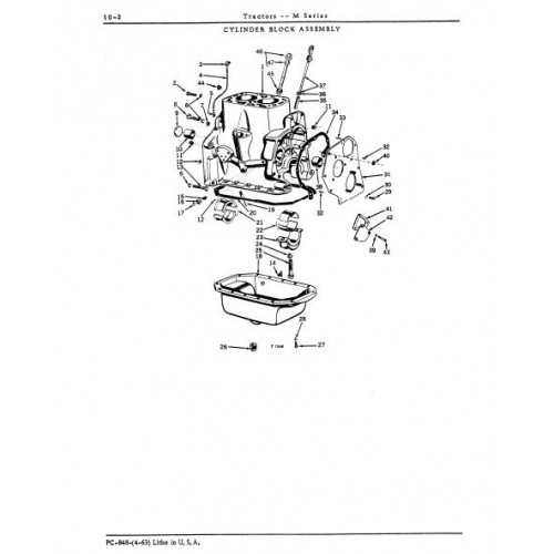 john deere m parts diagram