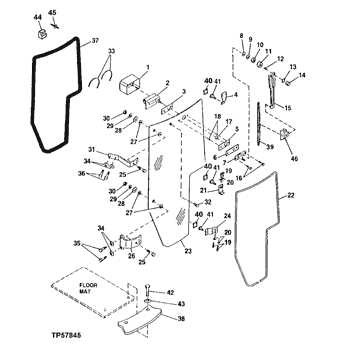 john deere power flow bagger parts diagram