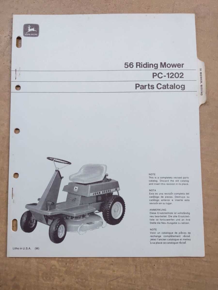 john deere riding mower parts diagram