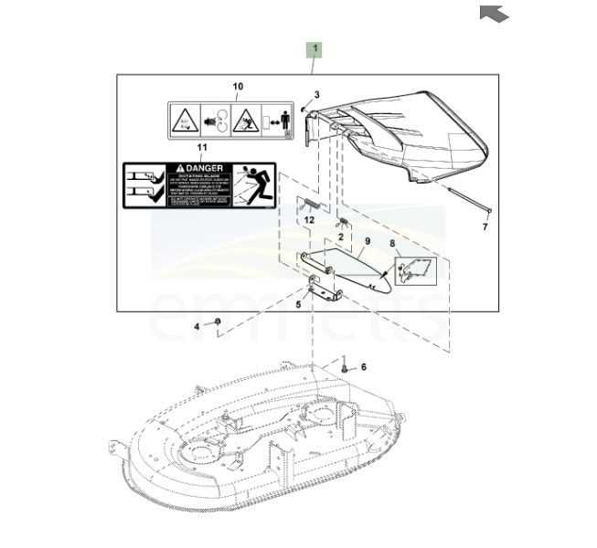 john deere z255 deck parts diagram