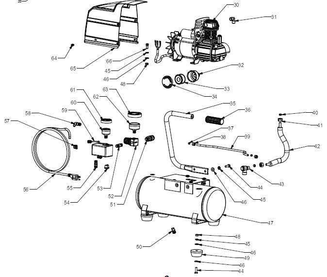 craftsman 33 gallon air compressor parts diagram