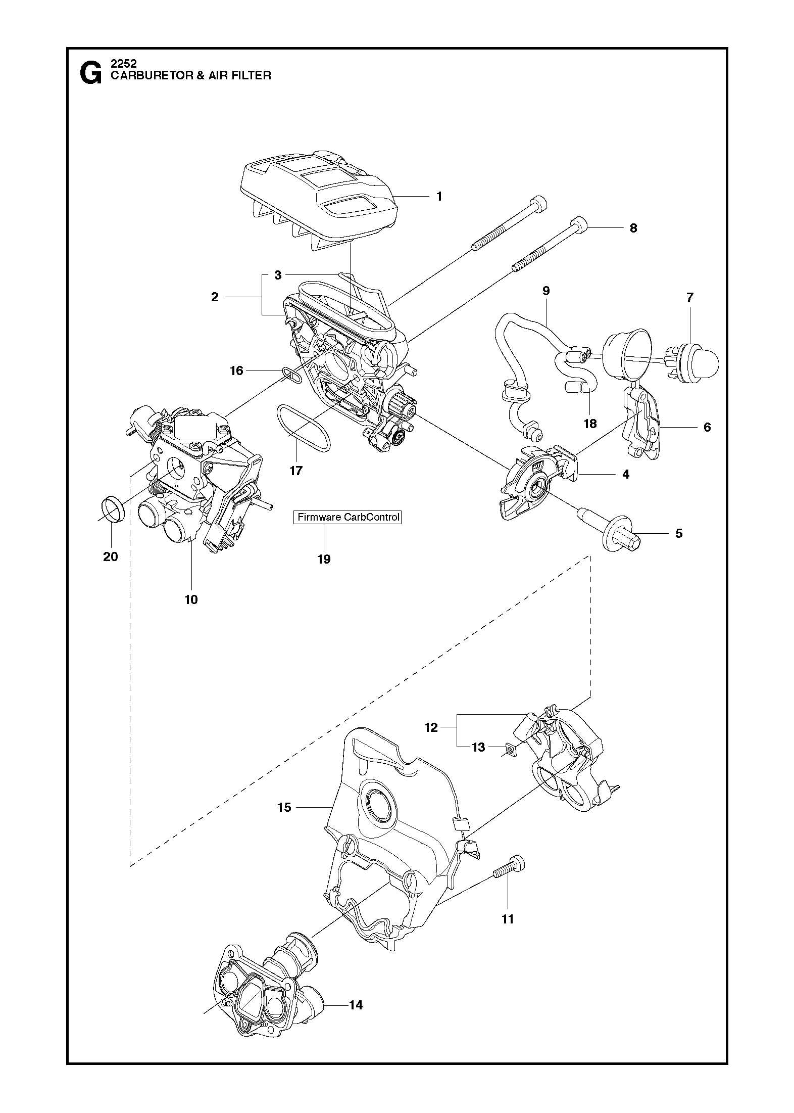 jonsered cs 2152 parts diagram