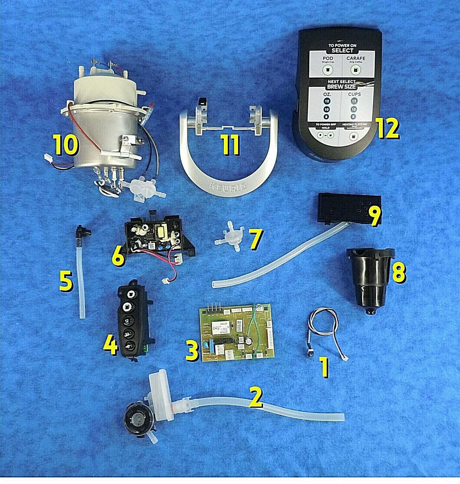 keurig k cafe parts diagram