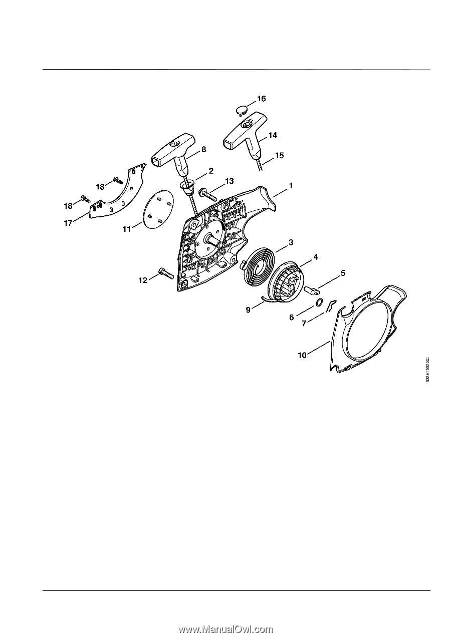 stihl ms211c parts diagram