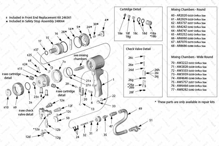 graco contractor gun parts diagram