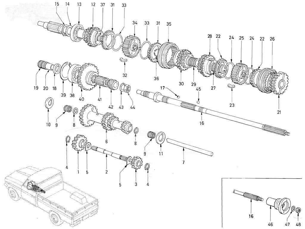 car transmission parts diagram