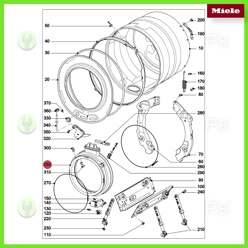 miele parts diagram