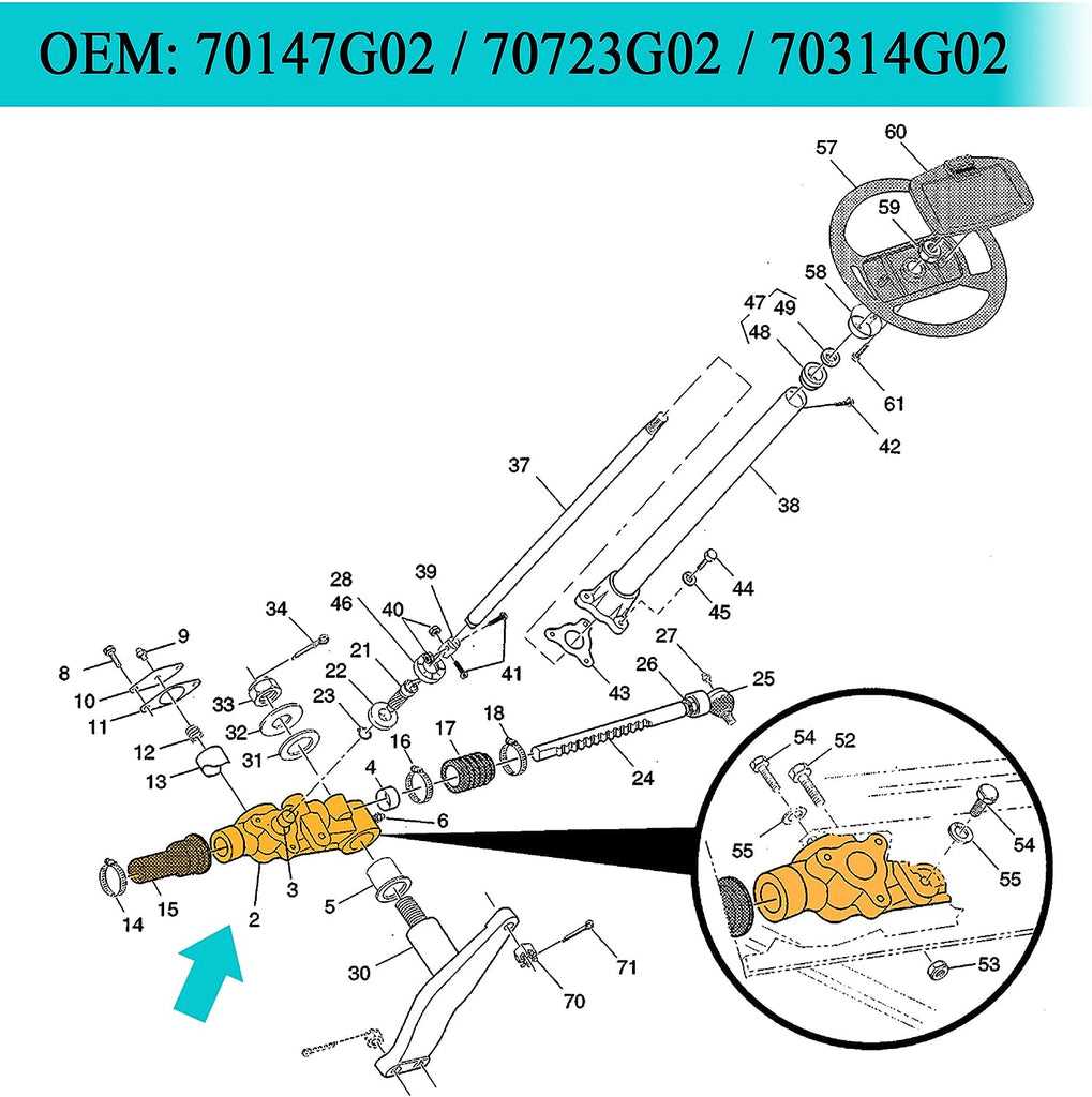 ezgo txt steering parts diagram