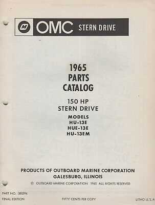 omc sterndrive parts diagram