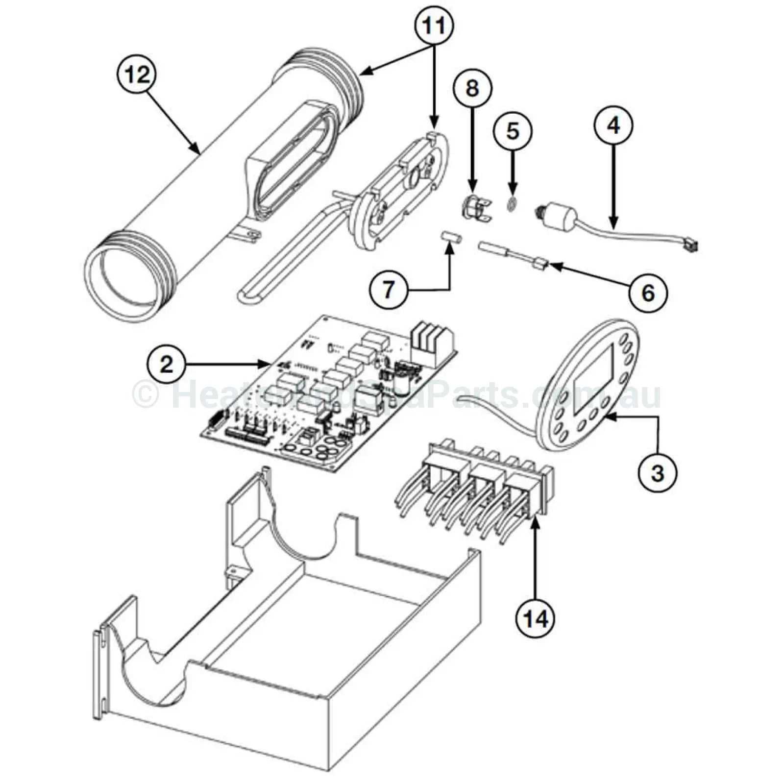 maax spa parts diagram