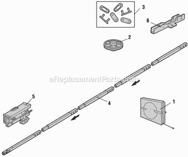 chamberlain garage door opener parts diagram