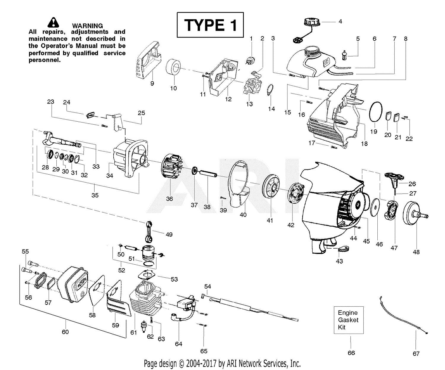 pole pruner parts diagram