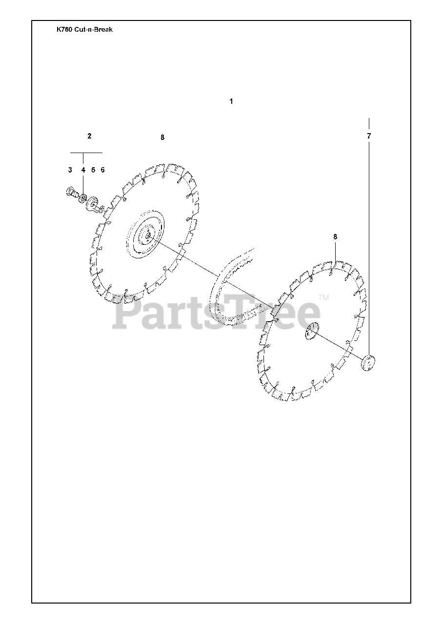 k760 cut n break parts diagram