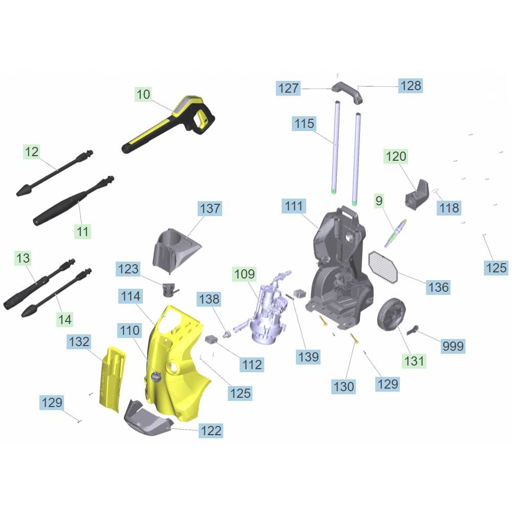 karcher electric pressure washer parts diagram