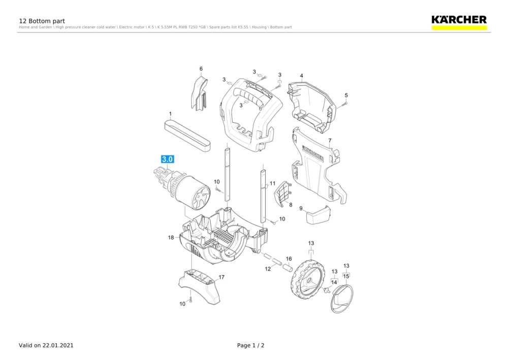 karcher k5 parts diagram