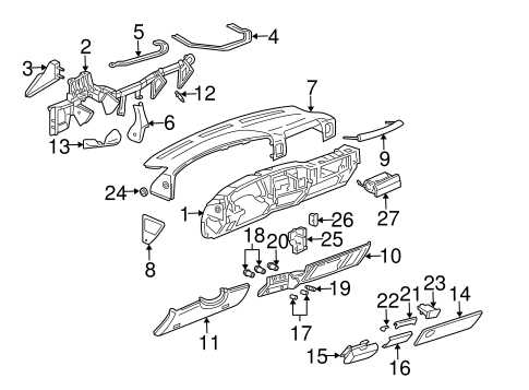 2005 chevy silverado parts diagram