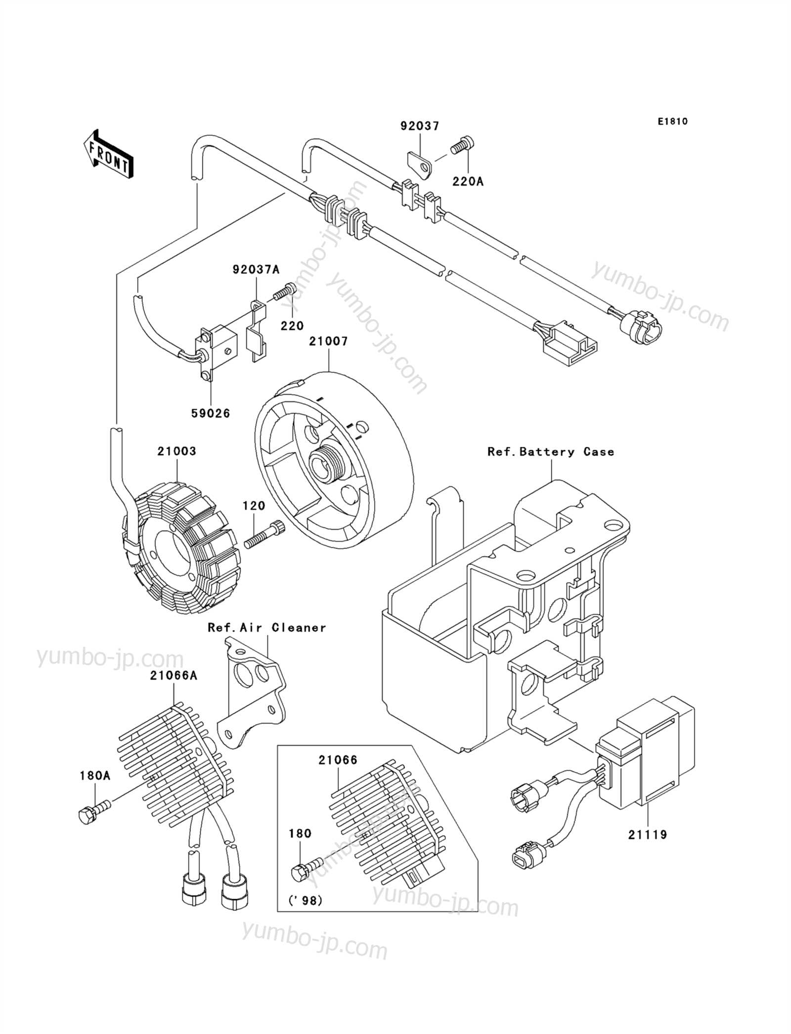 kawasaki bayou 300 parts diagram