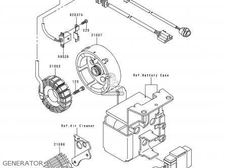 kawasaki bayou 300 parts diagram