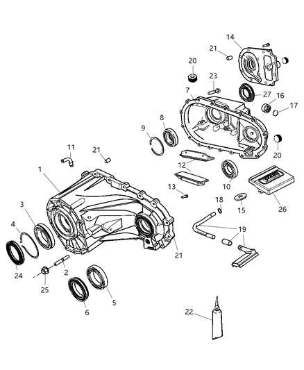 transfer case parts diagram