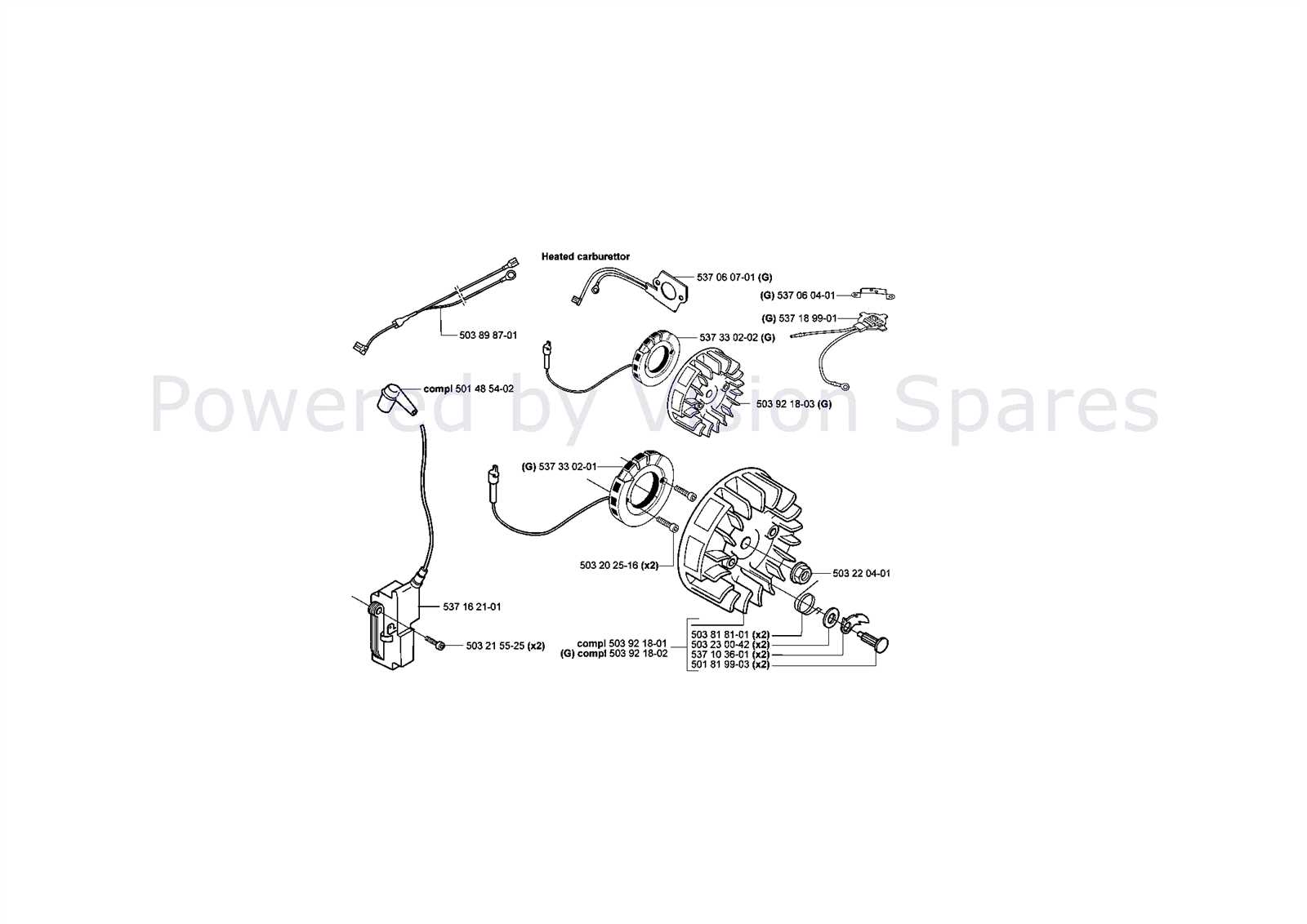 husqvarna 359 chainsaw parts diagram