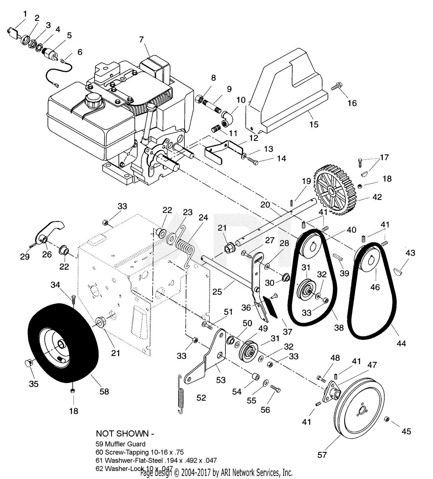 ariens st524 parts diagram