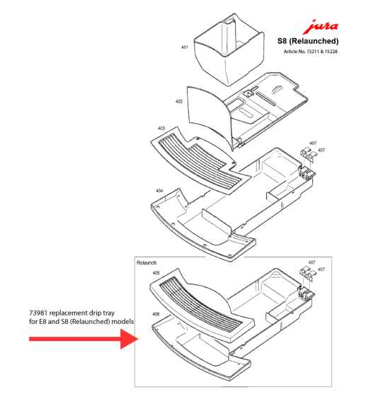 jura s8 parts diagram