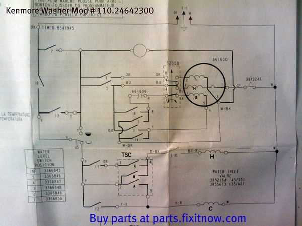 kenmore 500 washer parts diagram