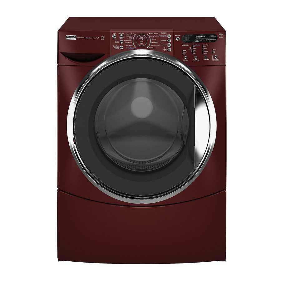 kenmore elite oasis washer parts diagram