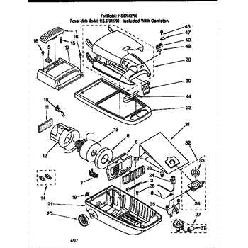 kenmore vacuum model 116 parts diagram