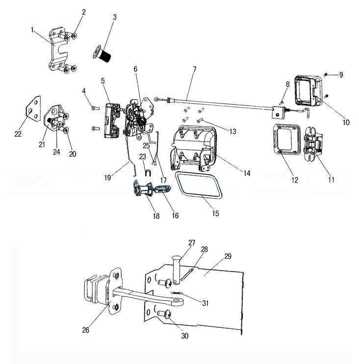 kenworth door parts diagram