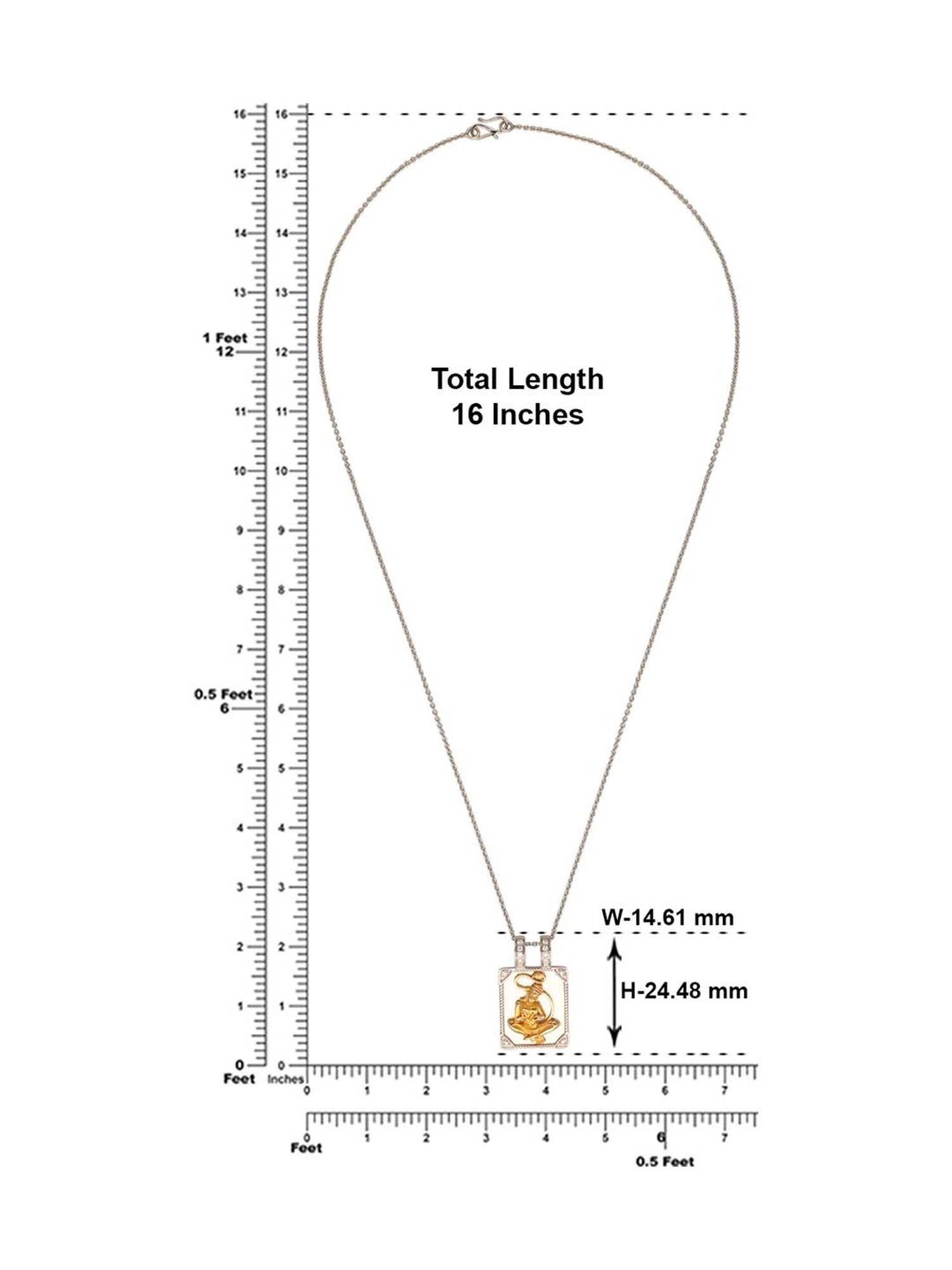 parts of a necklace diagram