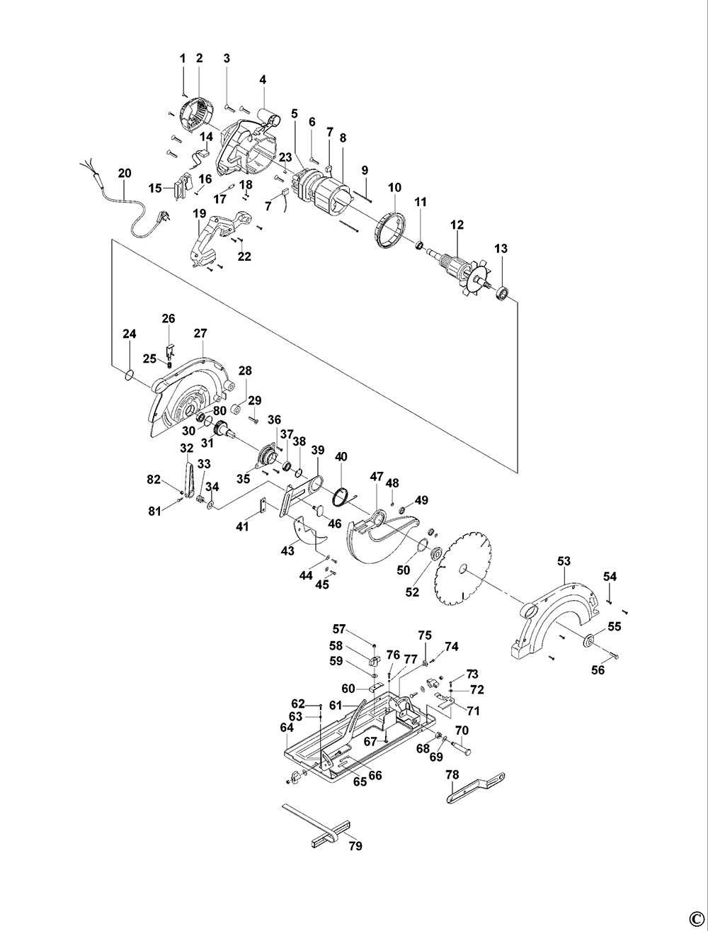 dewalt miter saw parts diagram