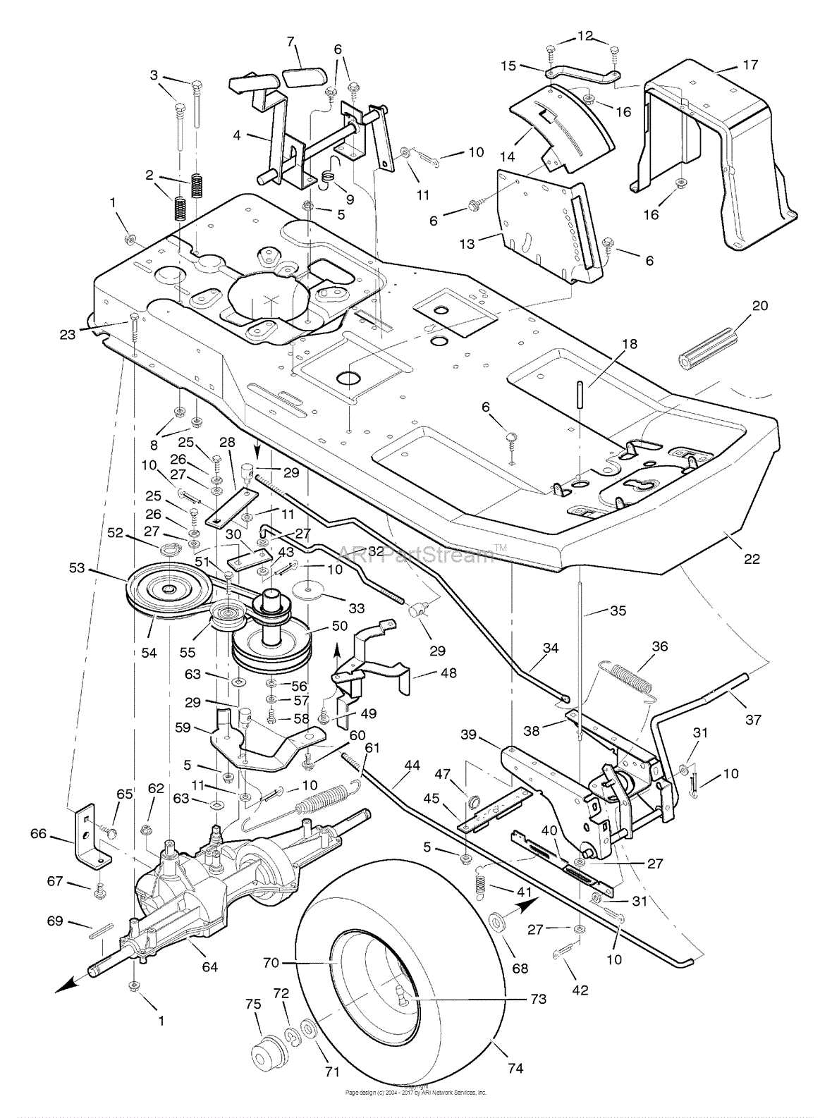 craftsman yt4000 parts diagram