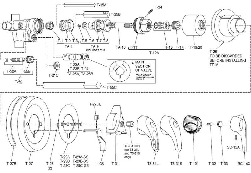 kohler shower valve parts diagram