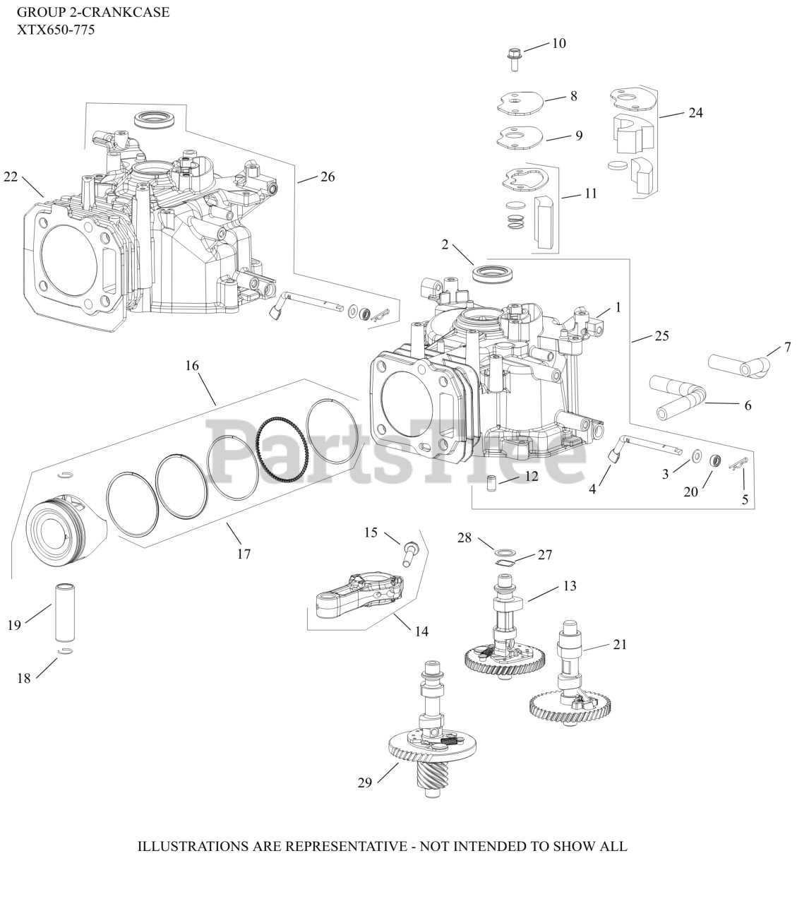 kohler xt675 parts diagram