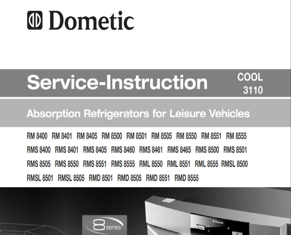 dometic rm8501 parts diagram