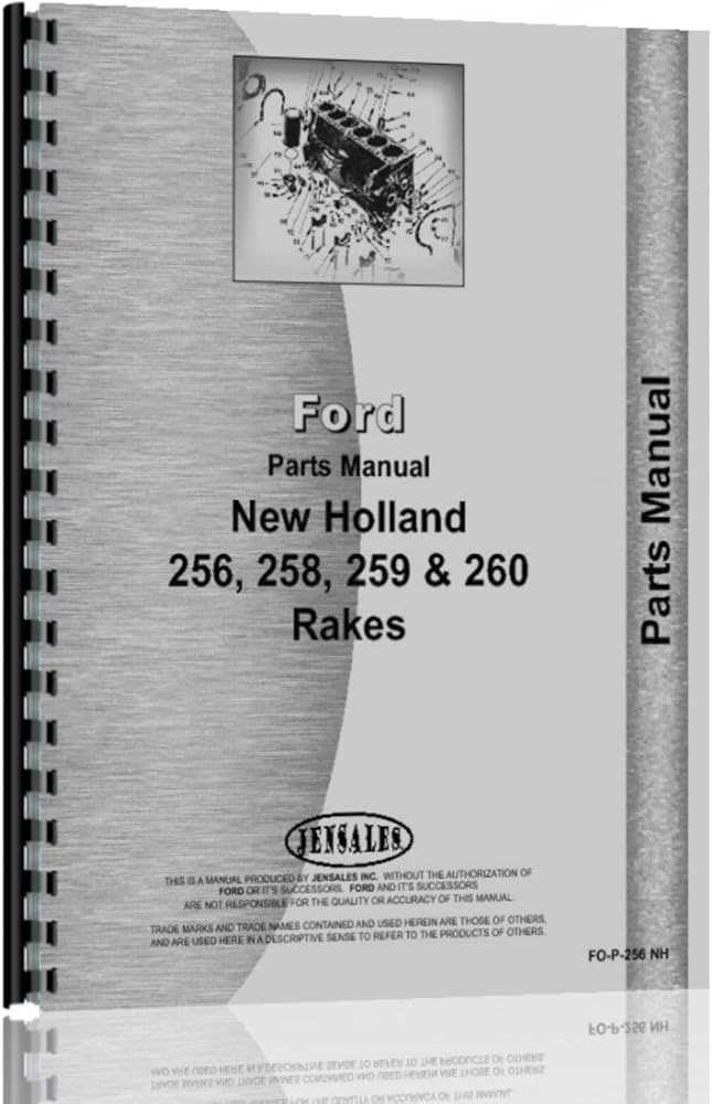 new holland 258 hay rake parts diagram