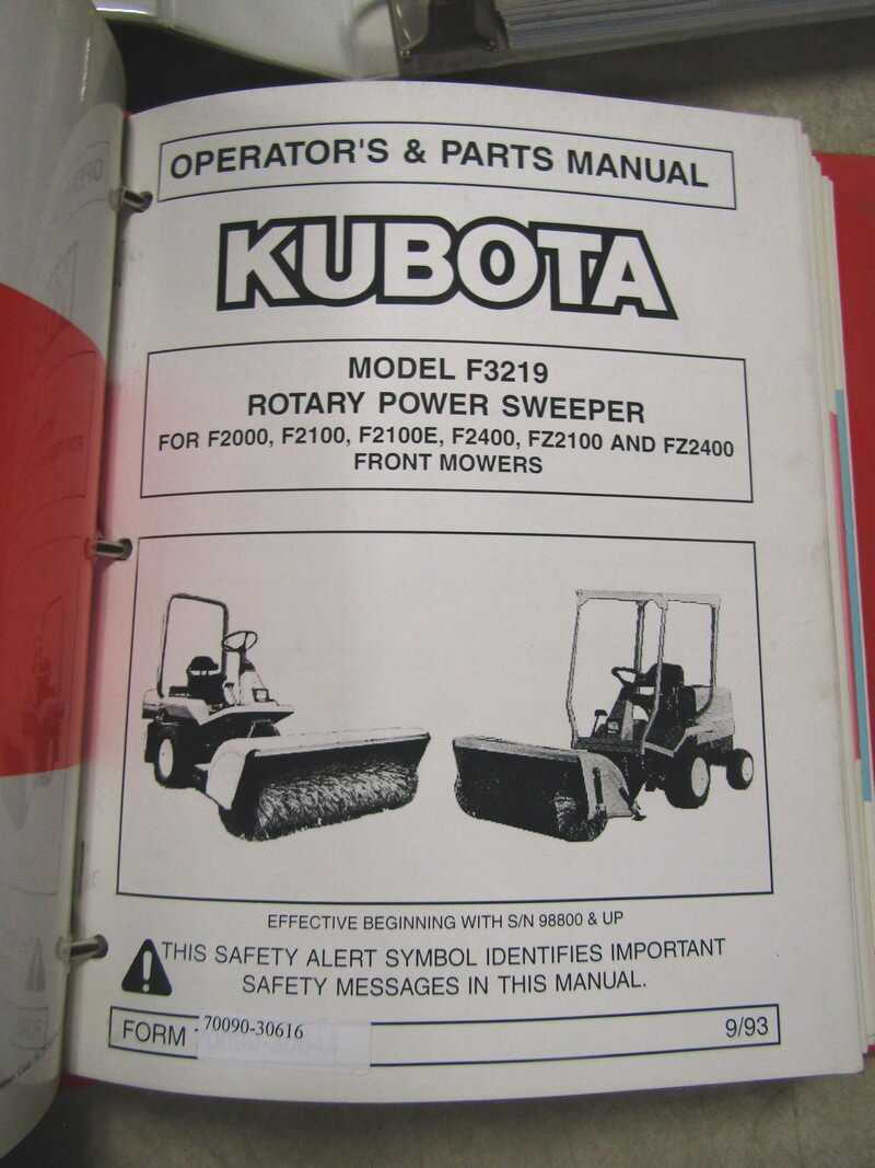 kubota f2100 parts diagram