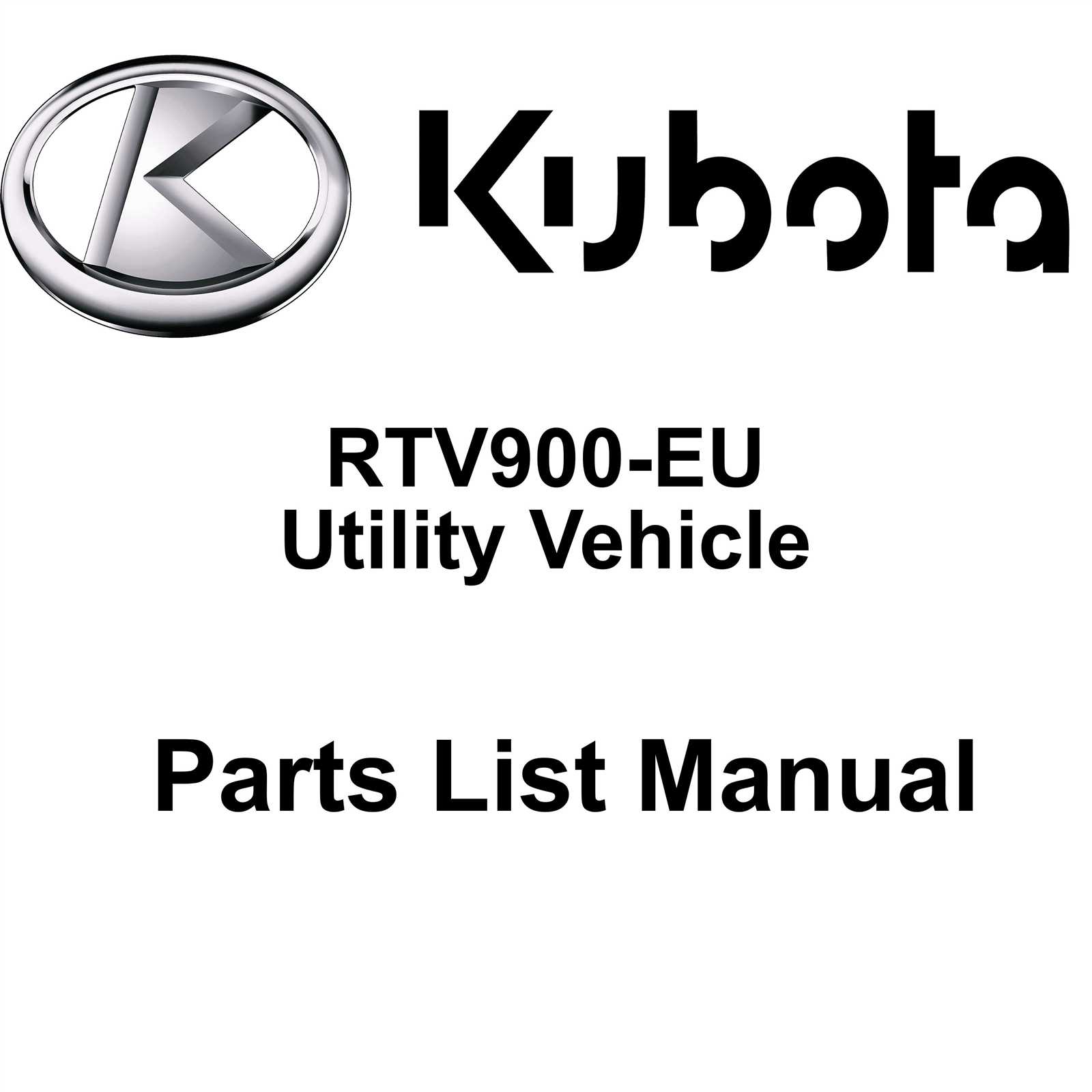 kubota rtv 900 parts diagram