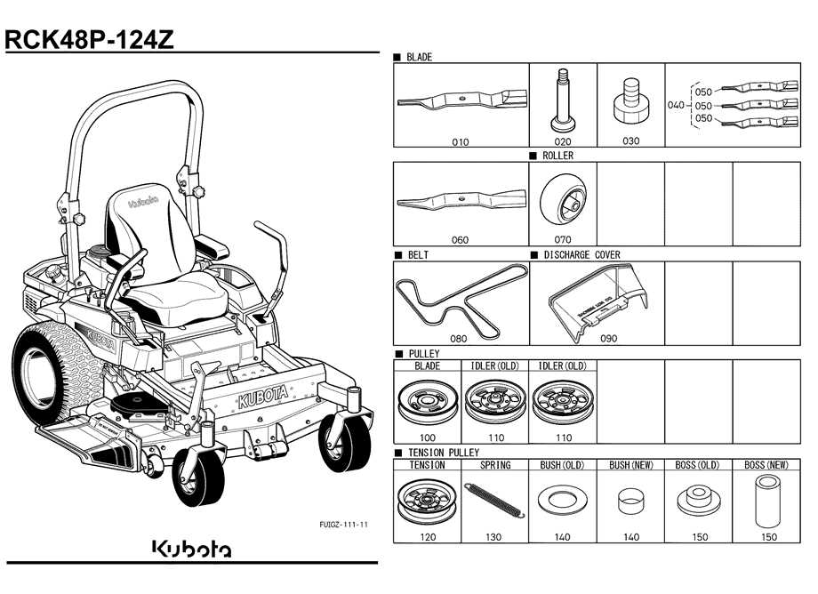 kubota z121skh 48 parts diagram