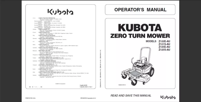 kubota z125s parts diagram