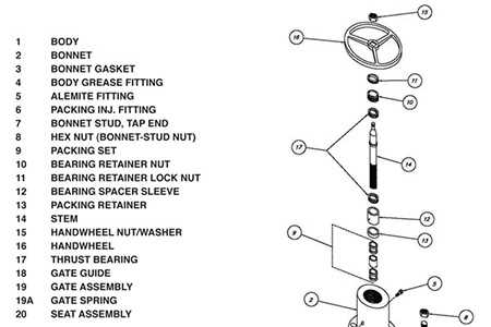 cross hydraulic valve parts diagram