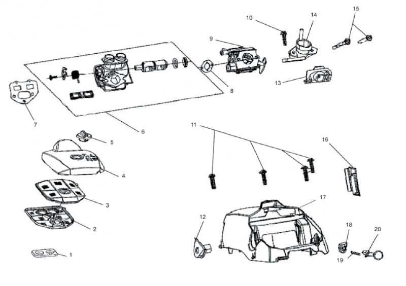 ryobi carburetor parts diagram