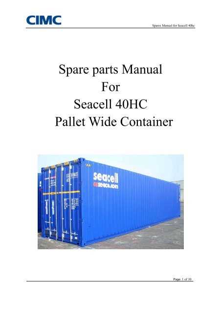 shipping container parts diagram