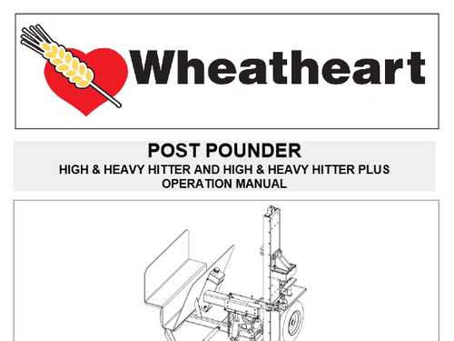 wheatheart post pounder parts diagram