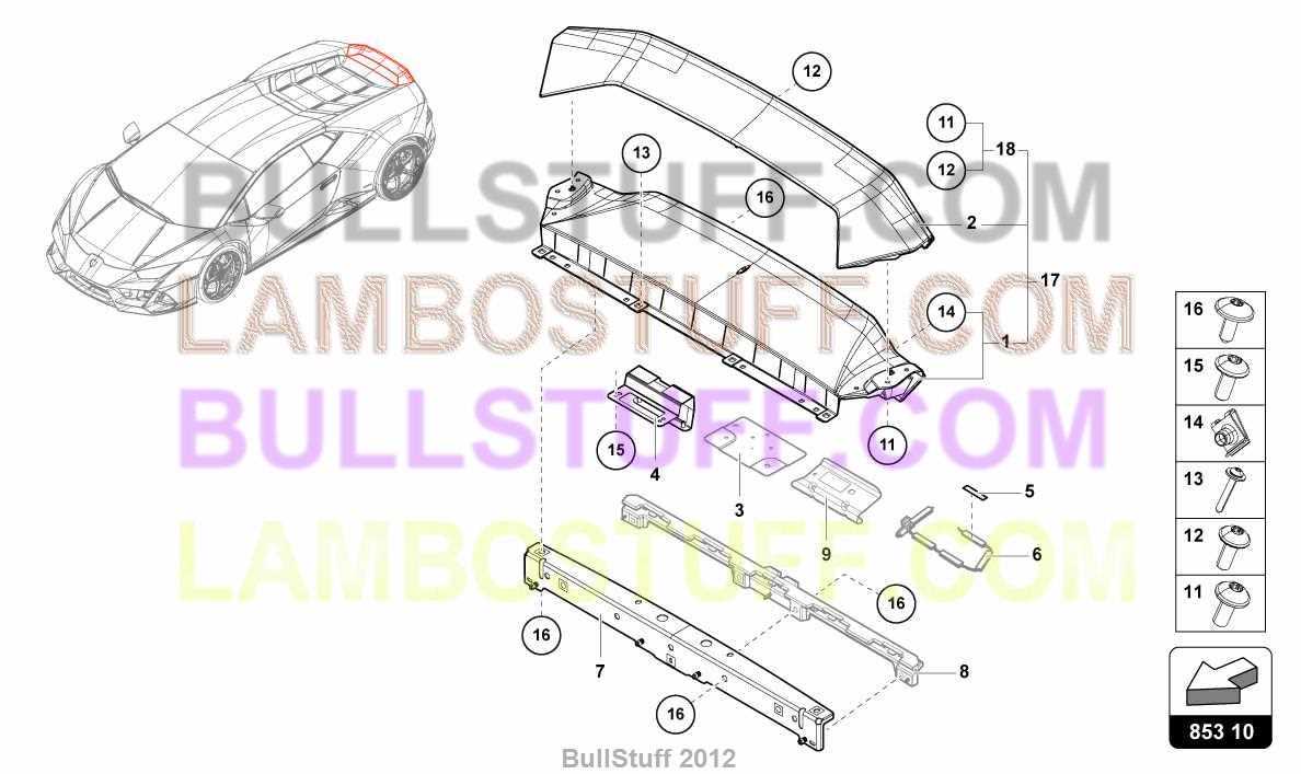 lamborghini huracan parts diagram