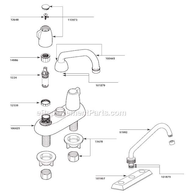 laundry faucet parts diagram