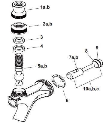 laundry faucet parts diagram