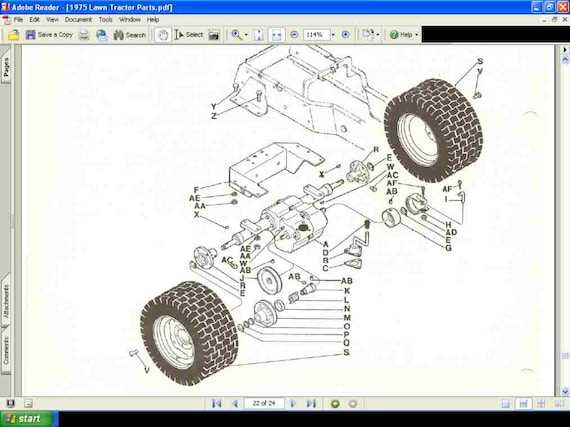 lawn tractor parts diagrams