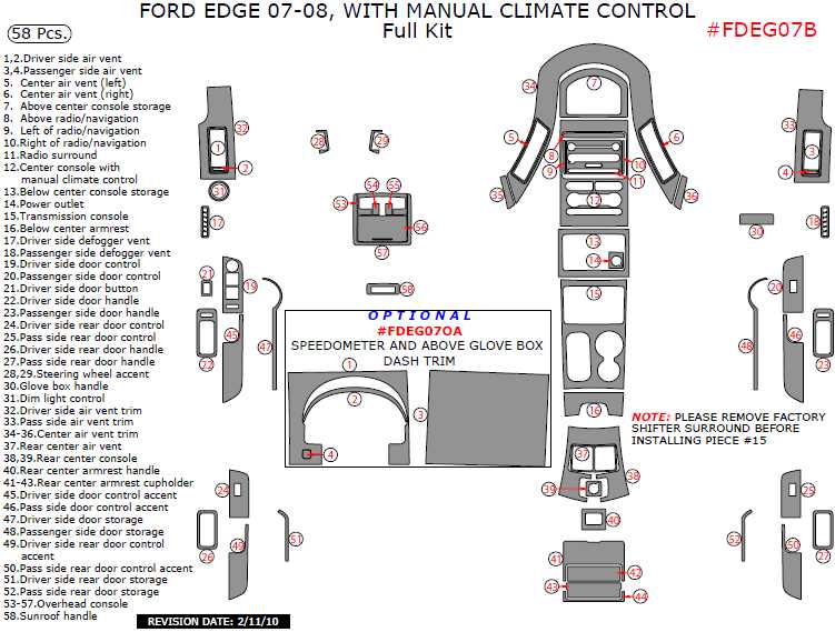 2007 ford edge parts diagram